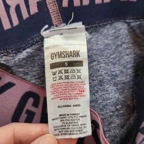 Gymshark Flex Seamless Leggings Tights Heathered Purple Active Women's S - Picture 6 of 7